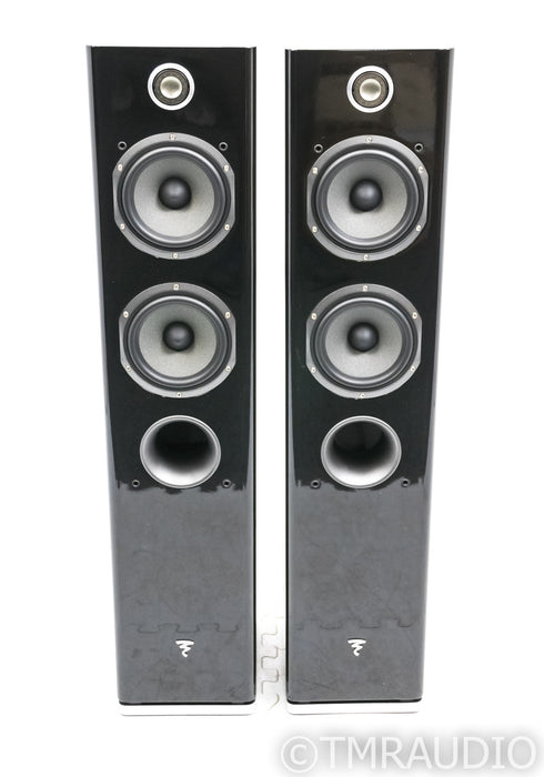 Focal Easya Wireless Powered Floorstanding Speakers; Black Pair; Hub Transmitter