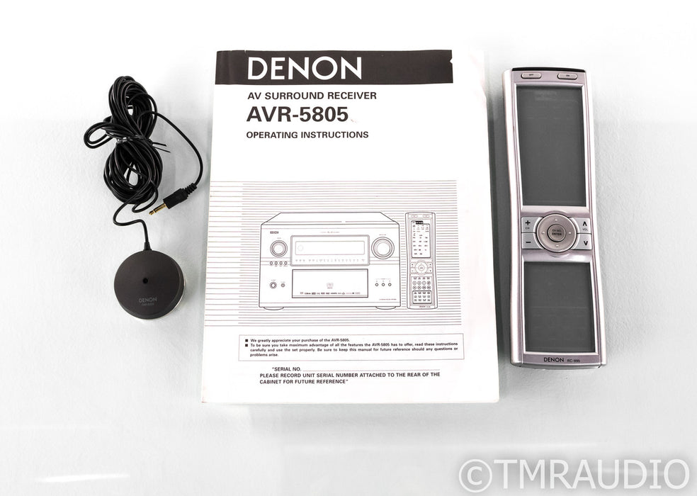 Denon AVR-5805 10.1 Channel Home Theater Receiver; AVR5805; AS-IS (No HDMI Out)