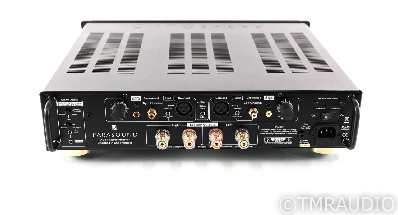 Parasound A 23+ Stereo Power Amplifier++; Black; A23+