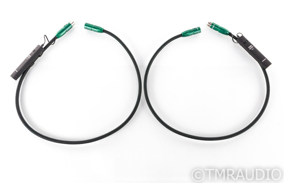 AudioQuest Columbia XLR Cables; 1m Pair Balanced Interconnects; 72v DBS
