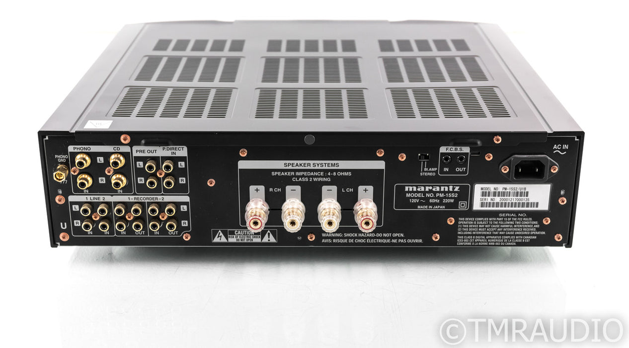 Marantz PM15S2 Limited Edition Stereo Integrated Amplifier; PM-15S2; Remote
