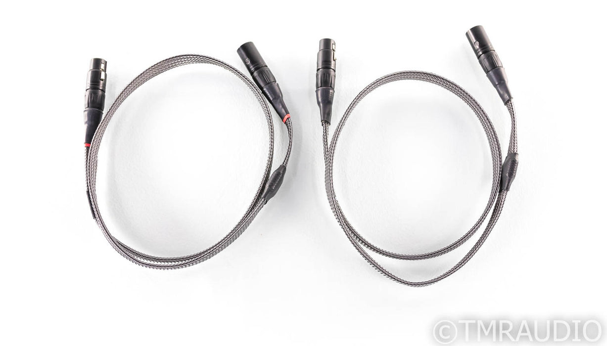 MG Audio Silver Planus XLR Cables; 1m Pair Balanced Interconnects