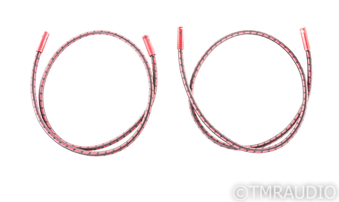 AudioQuest Coral RCA Cables; 1m Pair Interconnects