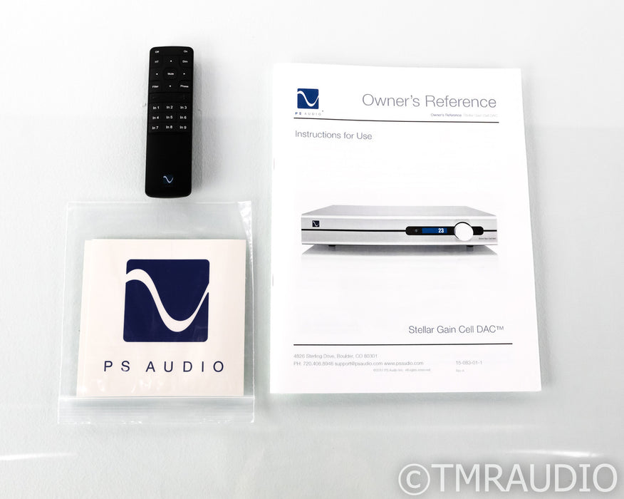 PS Audio Stellar Gain Cell DAC / Preamplifier; Remote