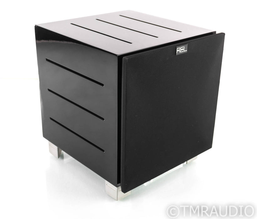 REL R-305 10" Powered Subwoofer; Piano Black Lacquer; R305