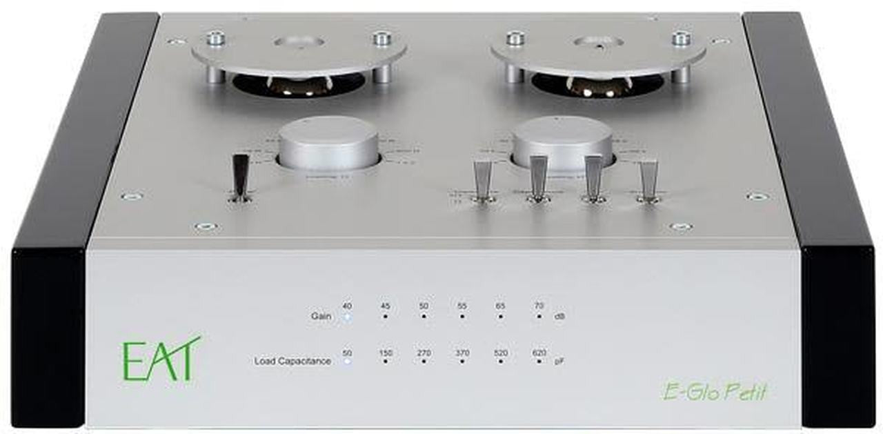 EAT E-Glo Petit MM / MC Tube Hybrid Phono Preamplifier; Piano Black (New)