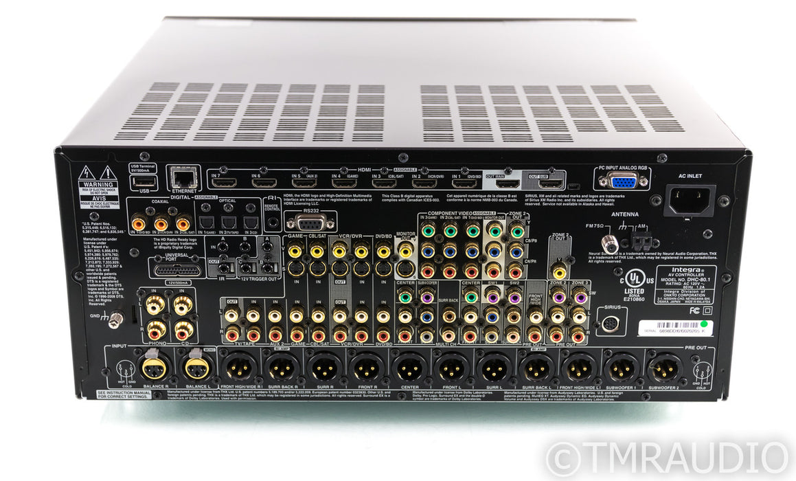 Integra DHC-80.1 9.2 Channel Home Theater Processor; DHC80; Remote; MM Phono