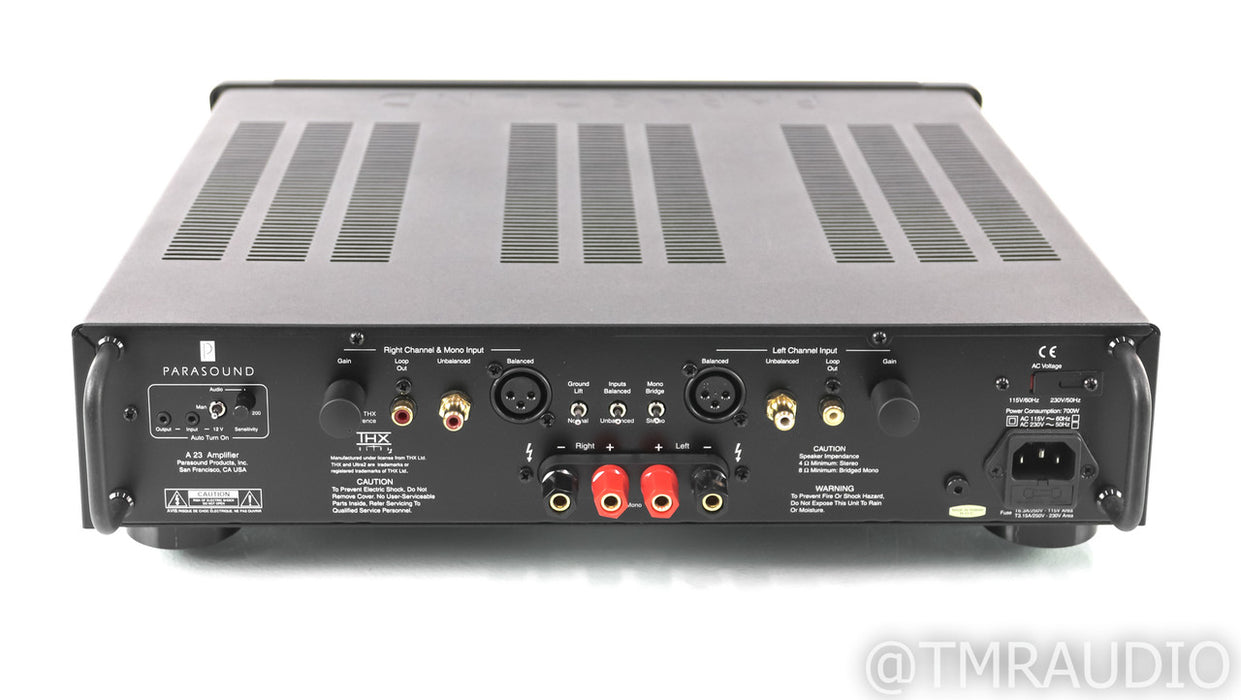 Parasound Halo A23 Stereo Power Amplifier; A-23; Black