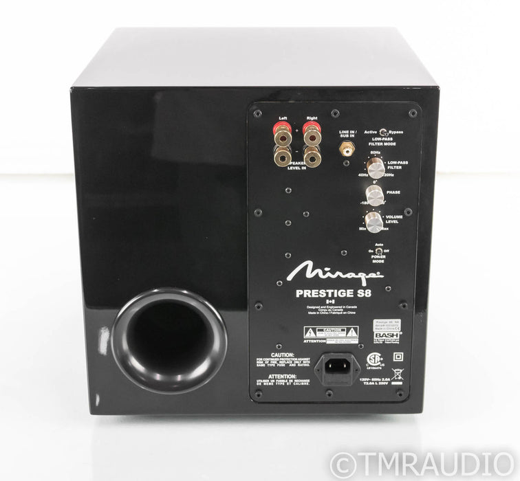 Mirage Prestige S8 8" Powered Subwoofer; Black; S-8