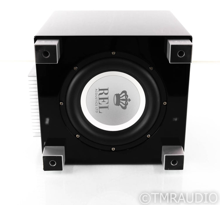 REL T/5i 8" Powered Subwoofer; Gloss Black; T5i