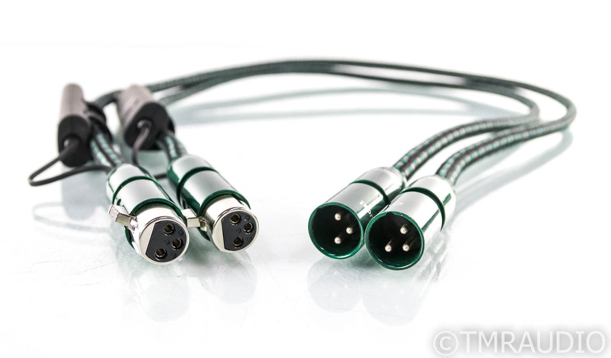AudioQuest Columbia XLR Cables; 1m Pair Balanced Interconnects; 72v DBS