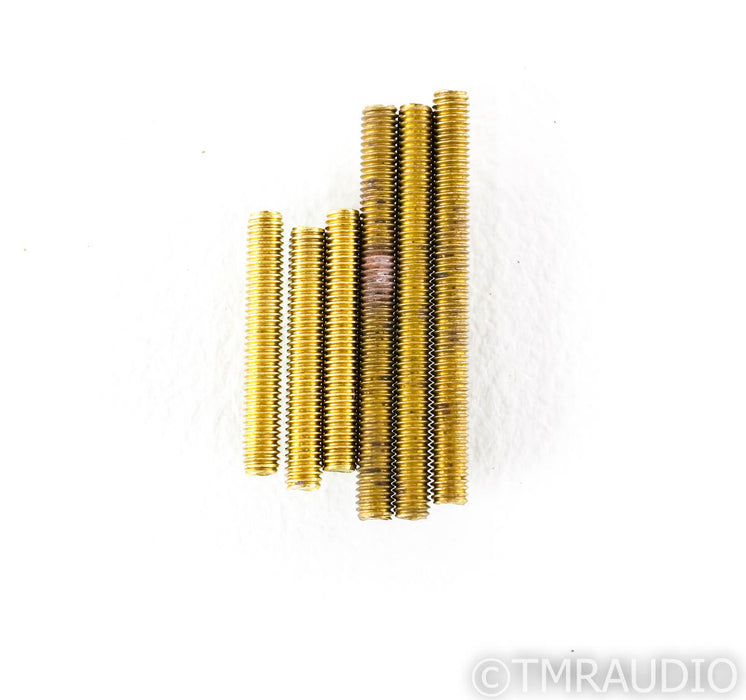 Mapleshade Threaded Low Radiused Heavyfeet Brass Footers; Set of 3 Feet