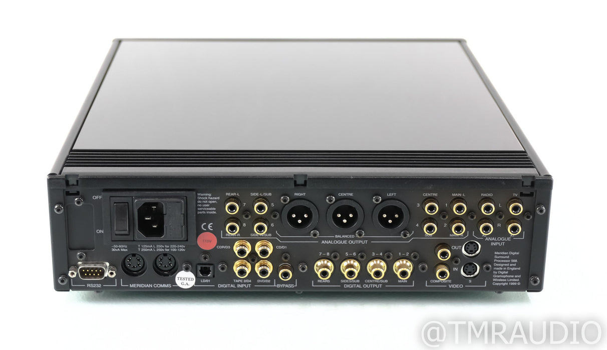 Meridian 568 V1 7.1 Channel Digital Home Theater Processor; Version 1; Remote