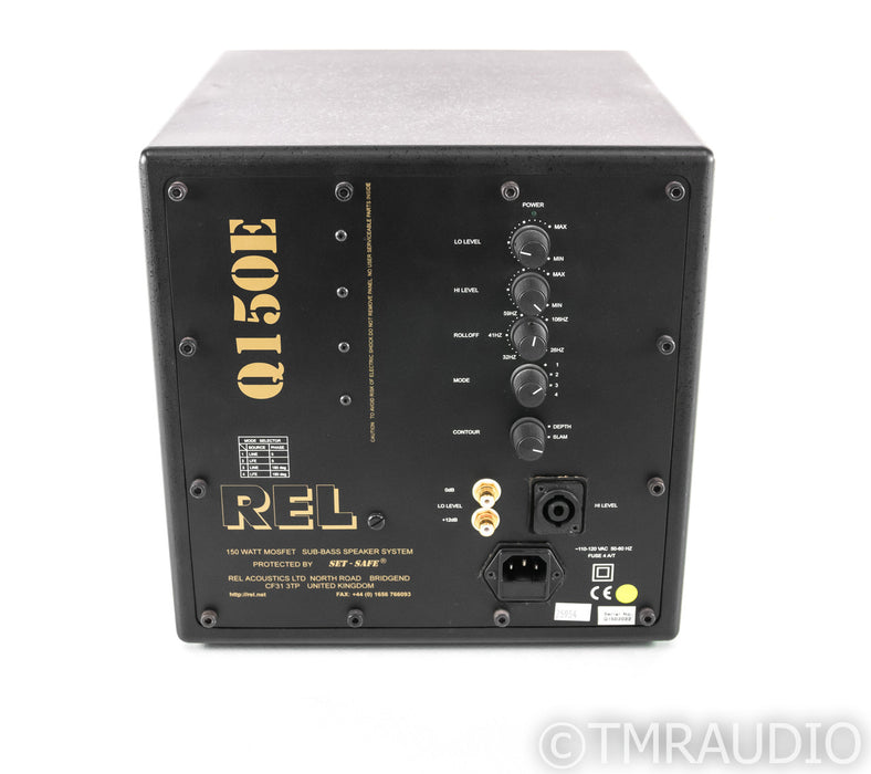 REL Q150E 10" Powered Subwoofer; Black; Q-150 E