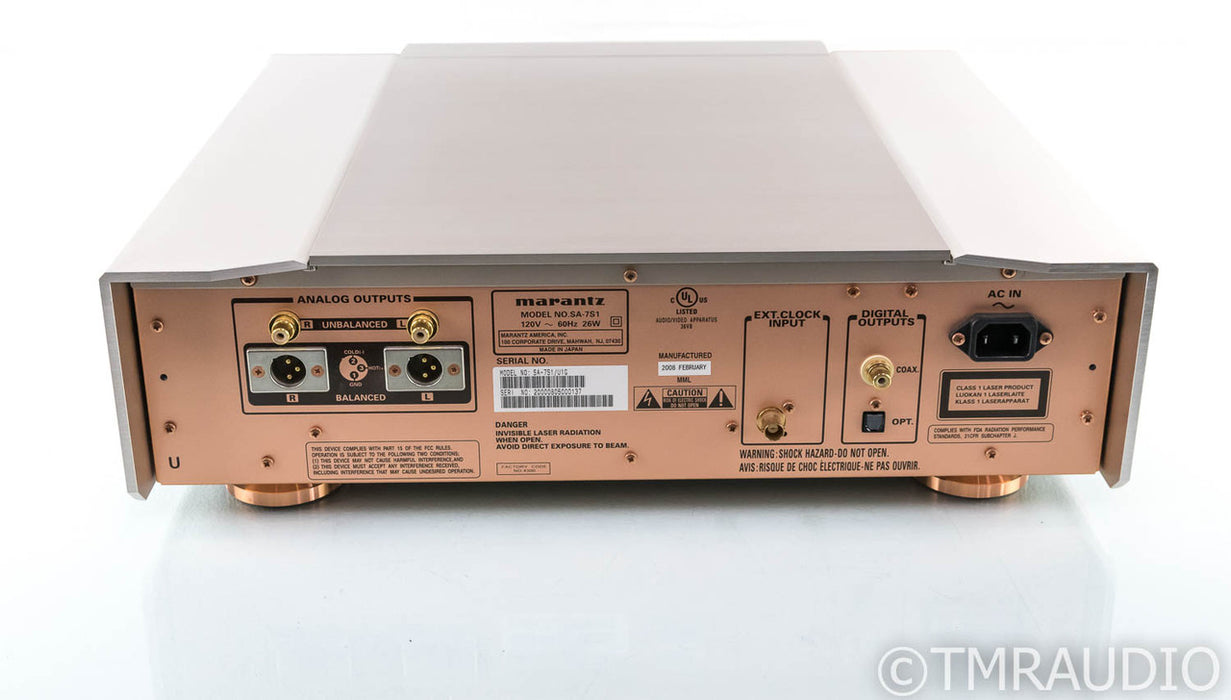 Marantz SA-7S1 SACD / CD Player; SA7S1; Remote (Won't Play SACD; Dim Display)