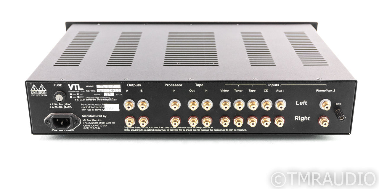 VTL TL 2.5 Stereo Tube Preamplifier; TL2.5; Remote