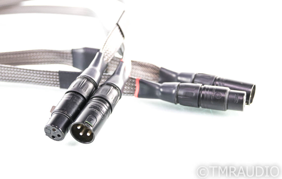 MG Audio Silver Planus XLR Cables; 1m Pair Balanced Interconnects