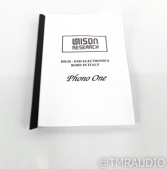 Unison Research Phono One V2 MM / MC Tube Phono Preamplifier