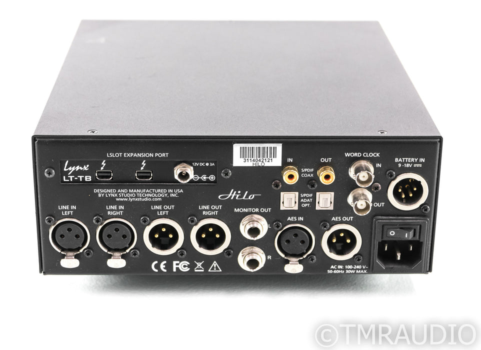 Lynx Hilo/TB DAC / ADC; D/A A/D Converter; LT-USB; Thunderbolt