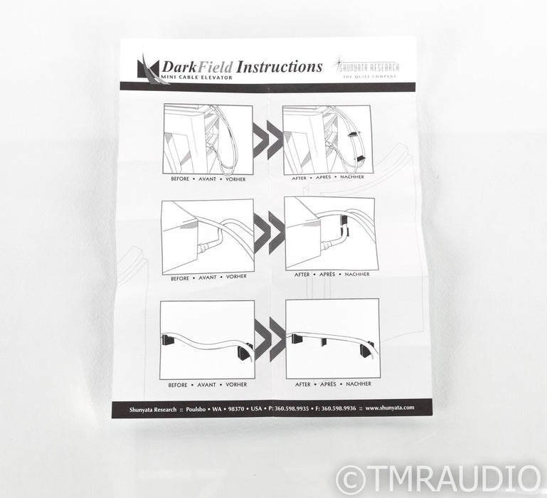 Shunyata Research DF-Mini Dark Field Mini Cable Elevators; Set of 12