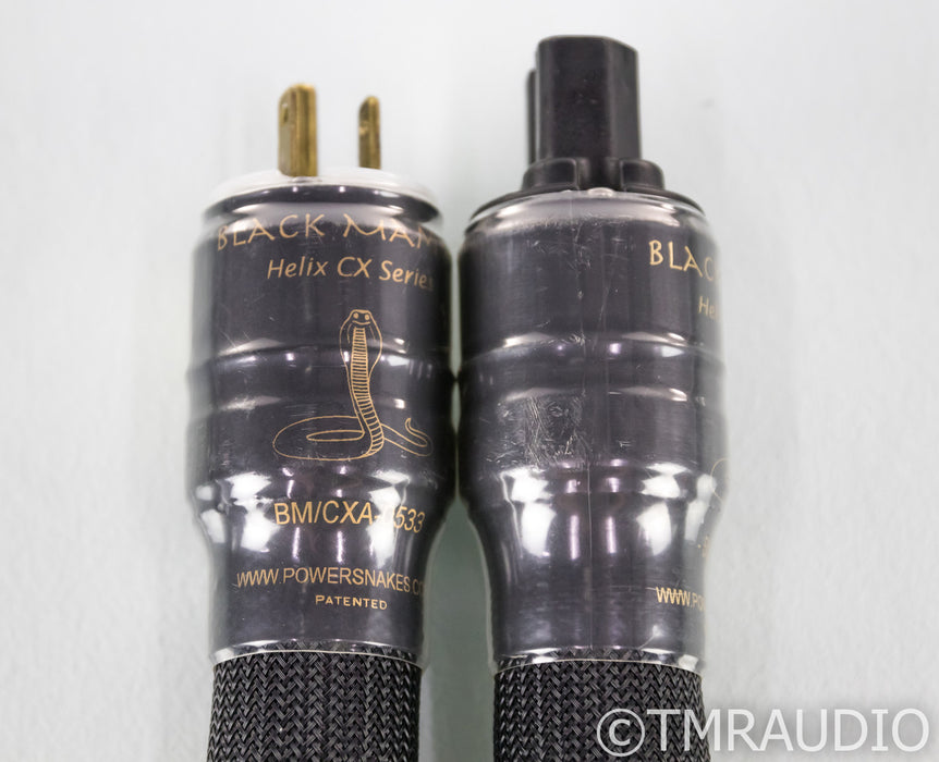 Shunyata Research Black Mamba Helix CX Power Cable; 1.8m AC Cord