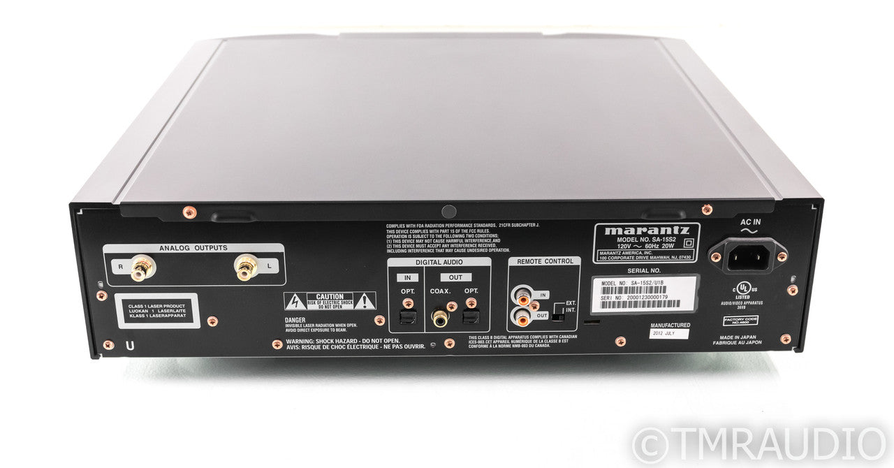 Marantz SA-15S2 Limited Edition SACD / CD Player; SA15S2; Remote