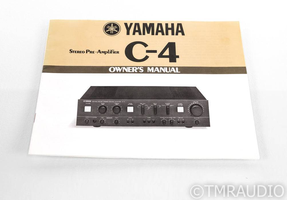 Yamaha C-4 Vintage Stereo Preamplifier; C4; MM / MC Phono