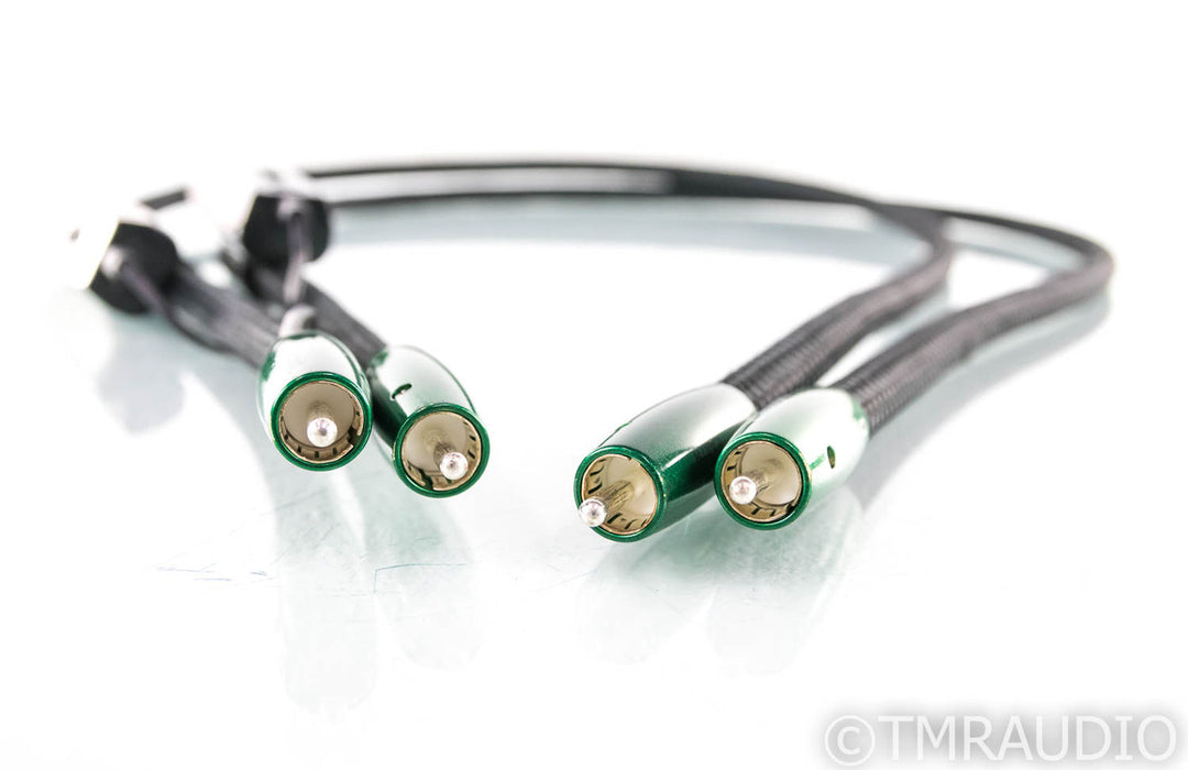 AudioQuest Earth RCA Cables; 1m Pair Interconnects; 72v DBS