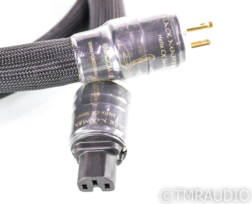 Shunyata Research Black Mamba Helix HC CX Power Cable; 1.8m AC Cord; HC/CX