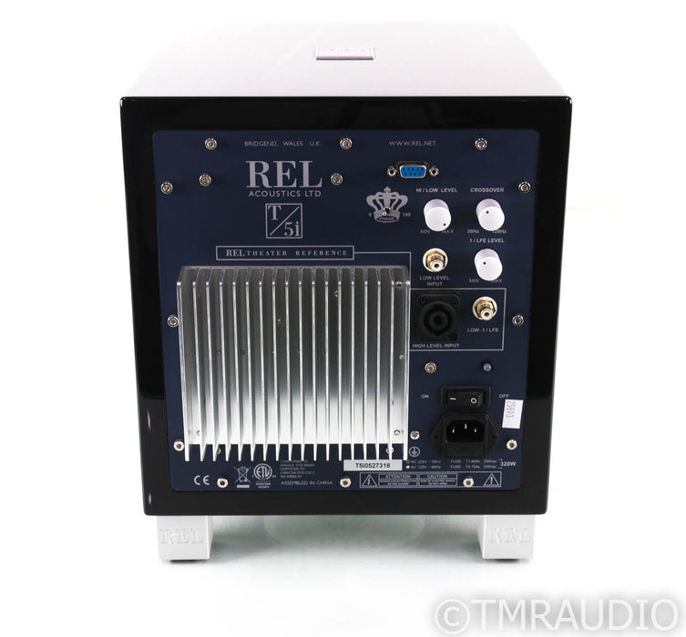 REL T/5i 8" Powered Subwoofer; Gloss Black; T5i