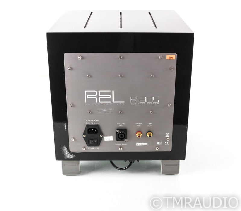 REL R-305 10" Powered Subwoofer; Piano Black; R305
