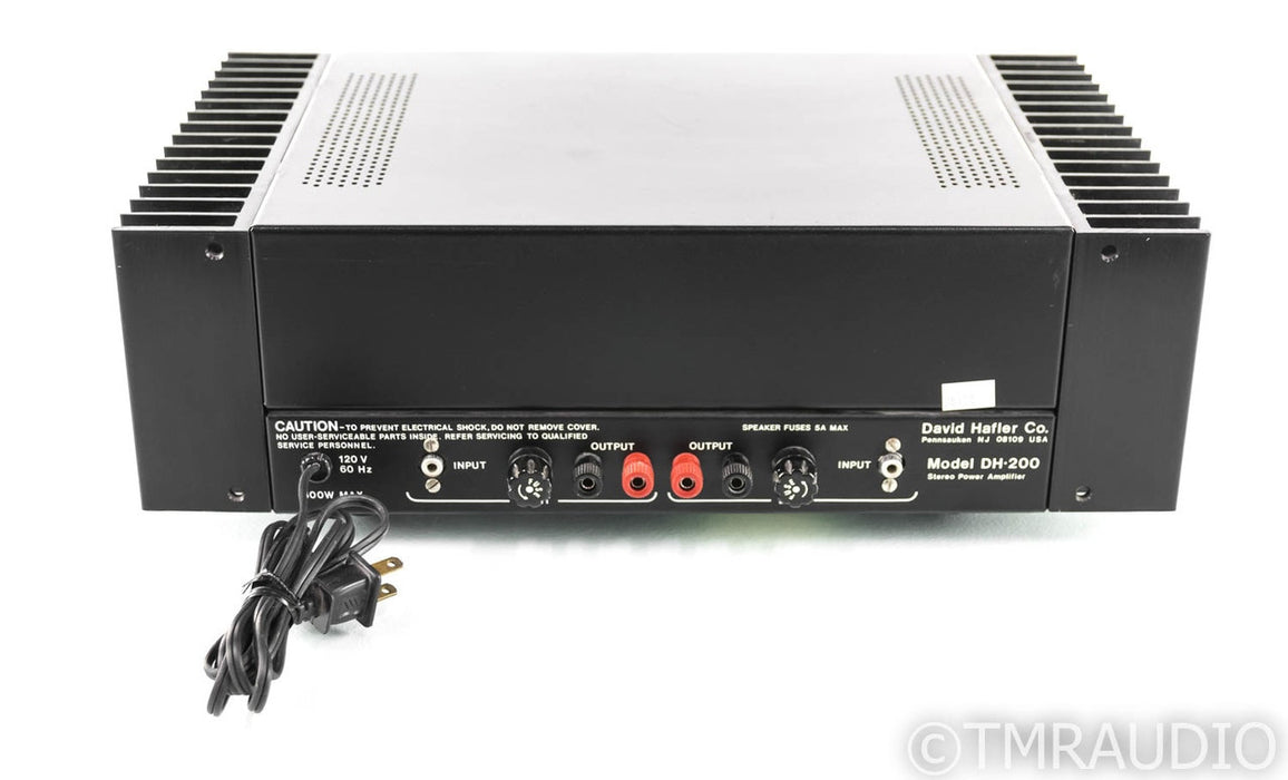 Hafler DH-200 Vintage Stereo Power Amplifier; DH200