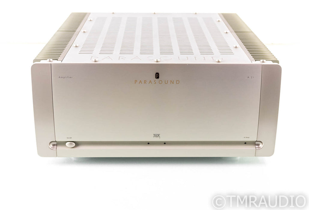 Parasound A21 Stereo Power Amplifier; A-21; Silver