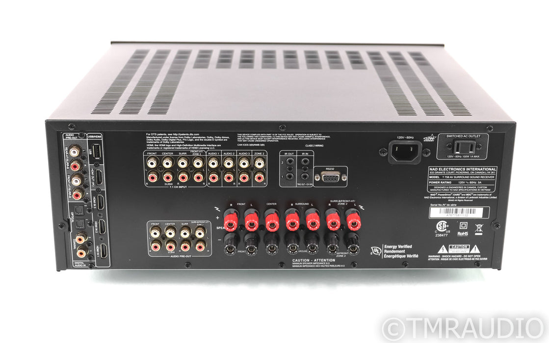NAD T 758 v3 7.1 Channel Home Theater Receiver; T758; Remote