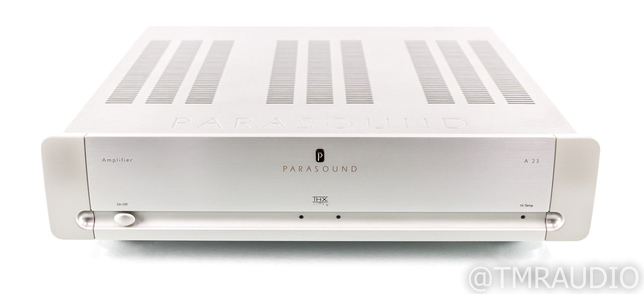 Parasound Halo A23 Stereo Power Amplifier; A-23; Silver (1/4)