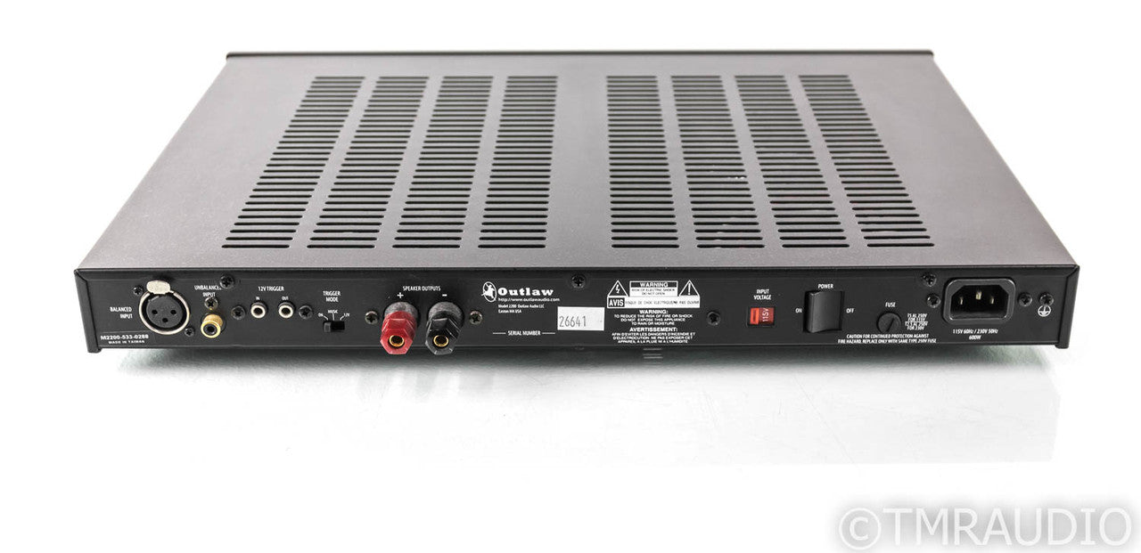 Outlaw Audio Model 2200 Mono Power Amplifier; Single