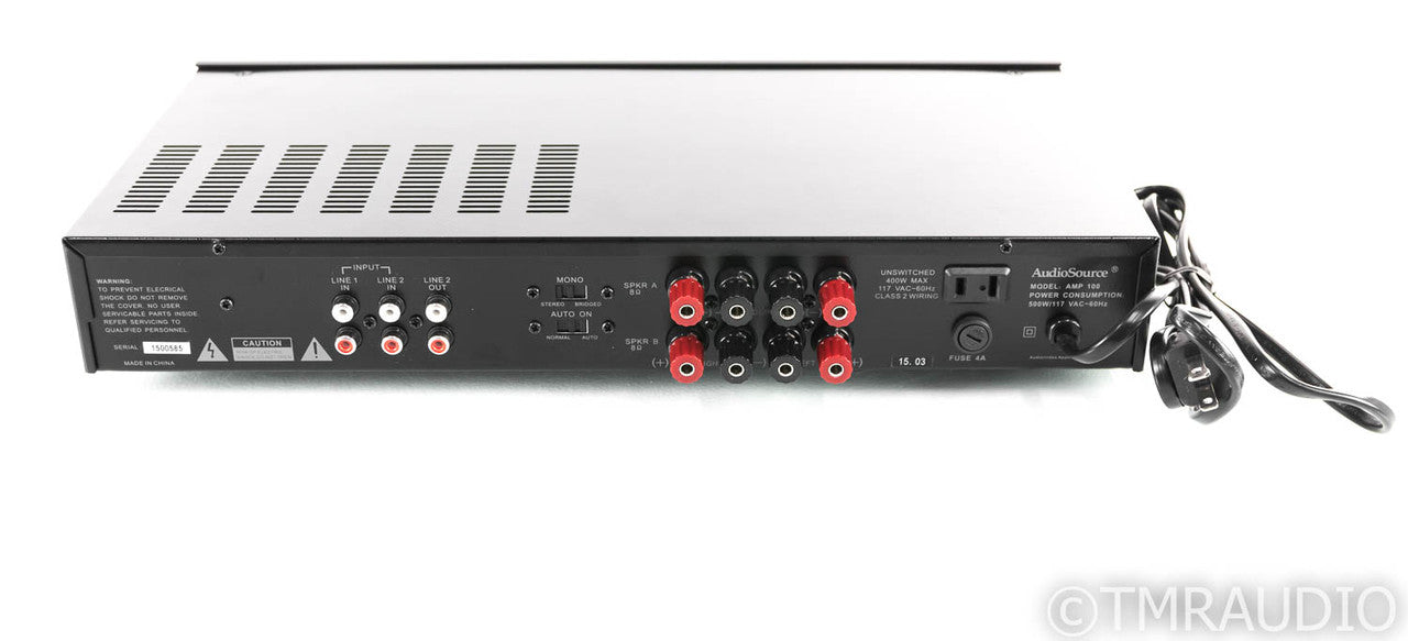 AudioSource AMP 100 Stereo Power Amplifier; Black