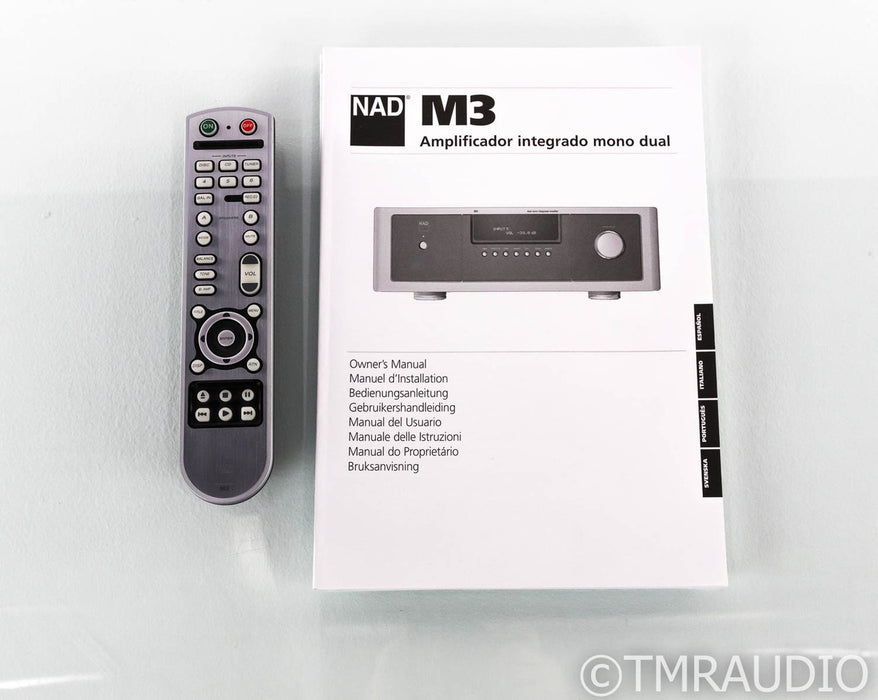 NAD M3 Stereo Integrated Amplifier; Remote (Dim Display)