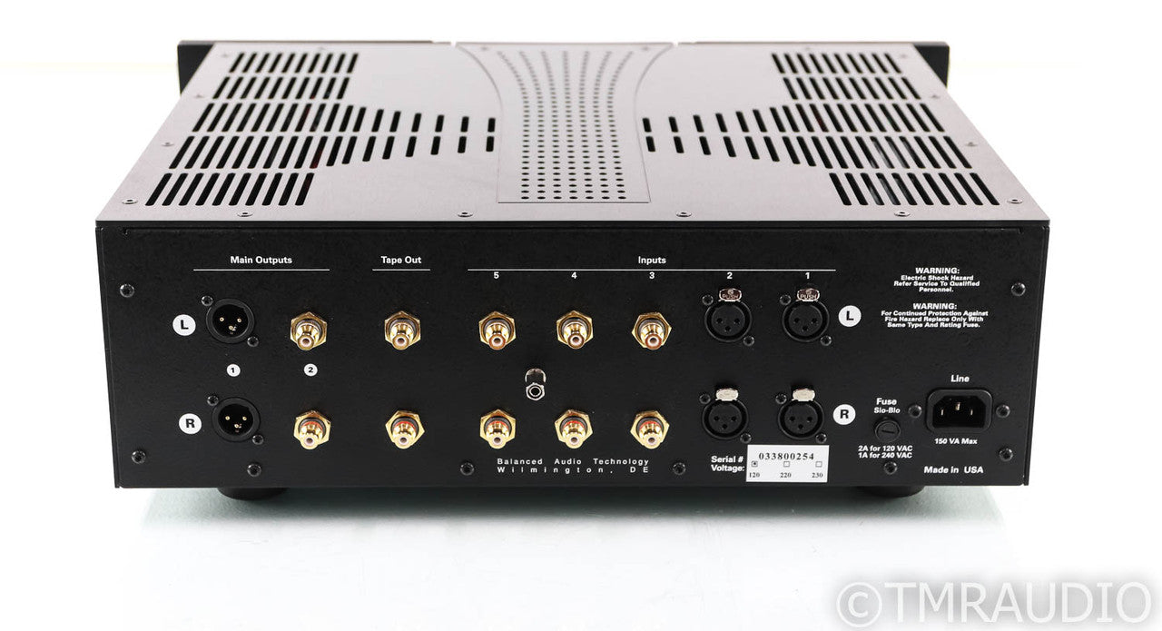 BAT VK-33 Stereo Tube Preamplifier; VK33; Remote; Balanced Audio Technology