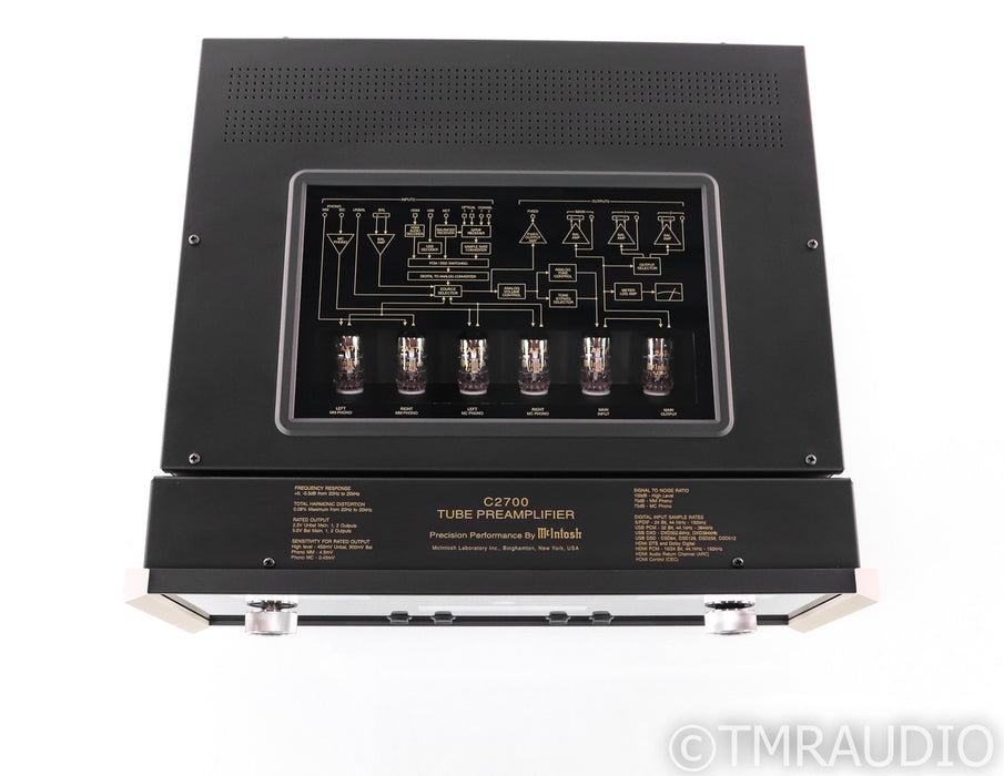 McIntosh C2700 Stereo Tube Preamplifier; MM / MC Phono (New / Open Box)