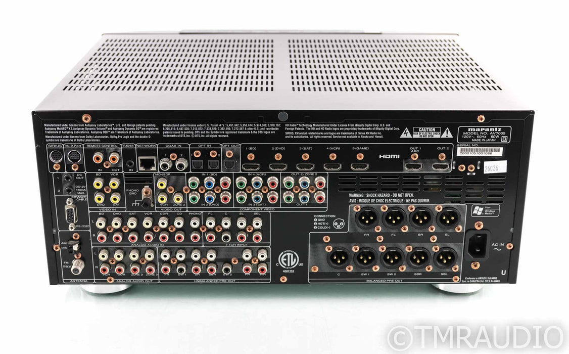 Marantz AV7005 7.2 Channel Home Theater Processor; AV-7005; MM Phono (1/2)