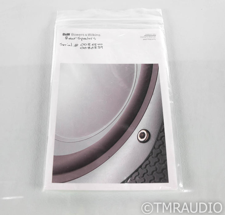 B&W DM600 S3 Bookshelf Speakers; Black Ash Pair; DM-600