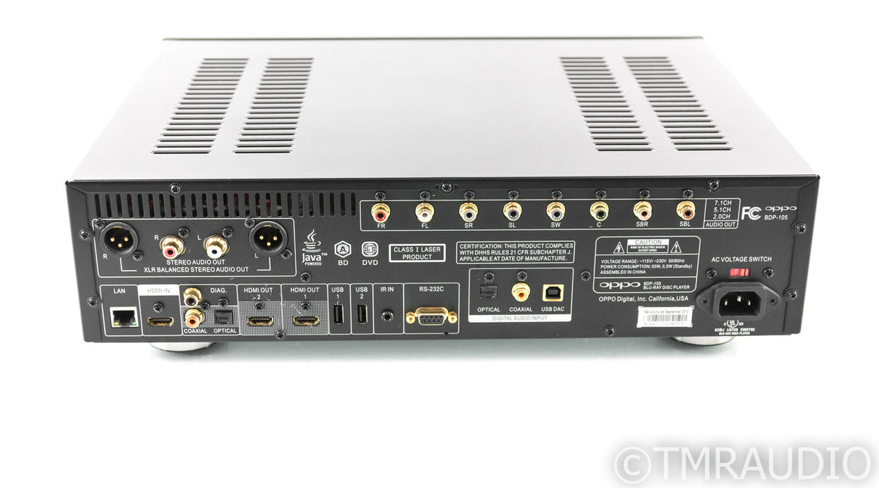 Oppo BDP-105 Universal Blu-Ray Player; BDP105; Remote