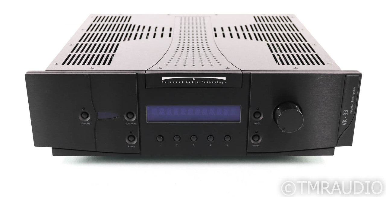 BAT VK-33 Stereo Tube Preamplifier; VK33; Remote; Balanced Audio Technology