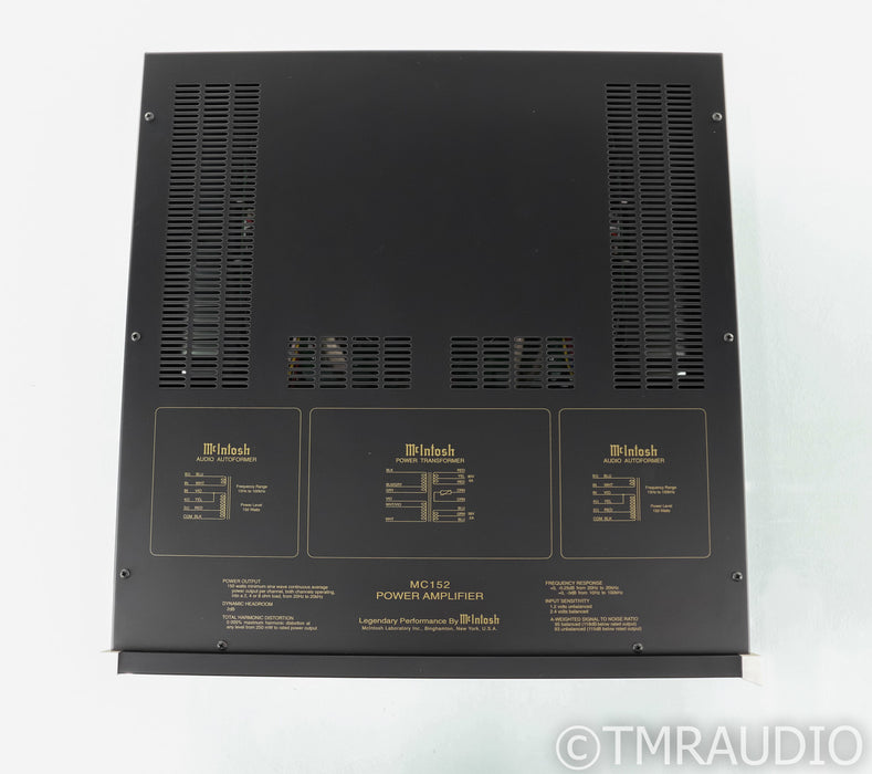 McIntosh MC152 Stereo Power Amplifier; MC-152