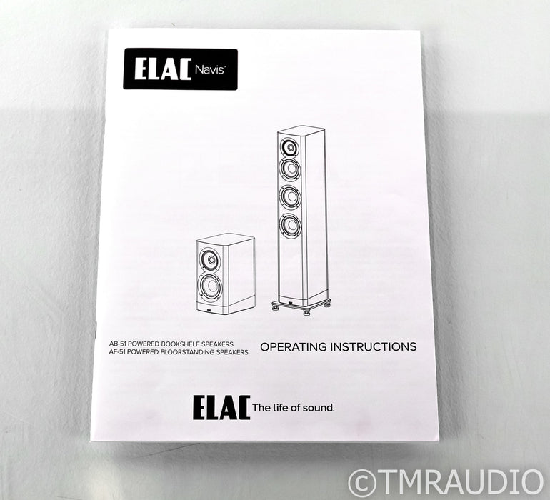 Elac Navis B-51 Powered Bookshelf Speakers; Gloss Ebony Pair (Demo w/ Warranty)