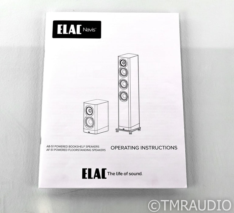 Elac Navis B-51 Powered Bookshelf Speakers; Gloss Ebony Pair (Demo w/ Warranty)