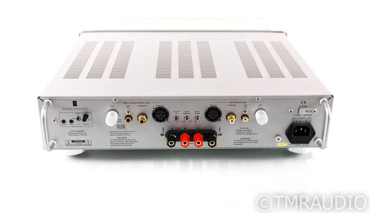 Parasound Halo A 23 Stereo Power Amplifier; A23; Silver