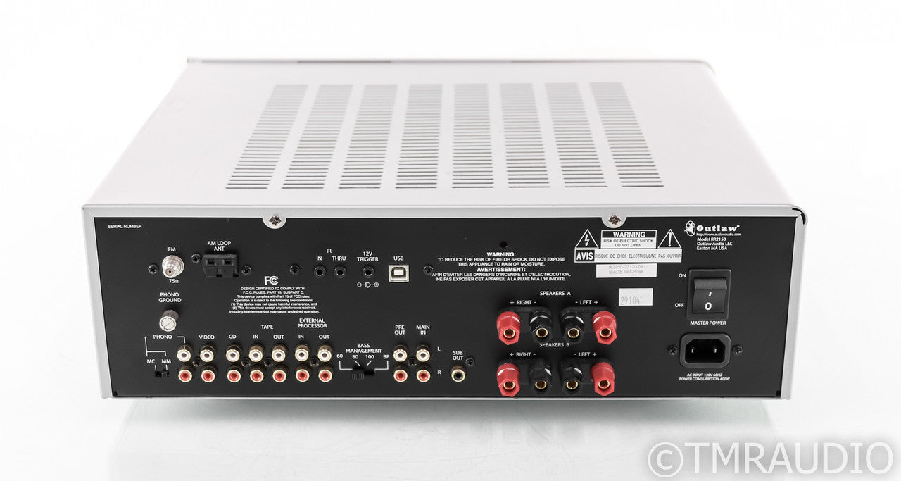 Outlaw Audio RR2150 Stereo AM / FM Receiver; RR-2150; MM / MC Phono (No Remote)