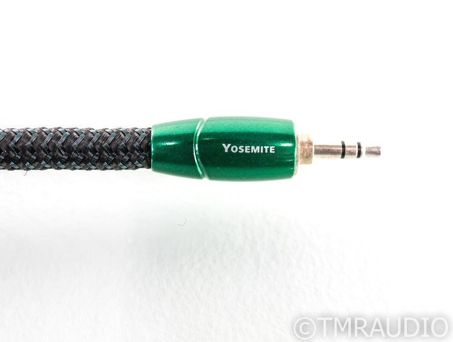 AudioQuest Yosemite Y Splitter Cable; 1/8" to RCA; Single 1m Cable; 72v DBS